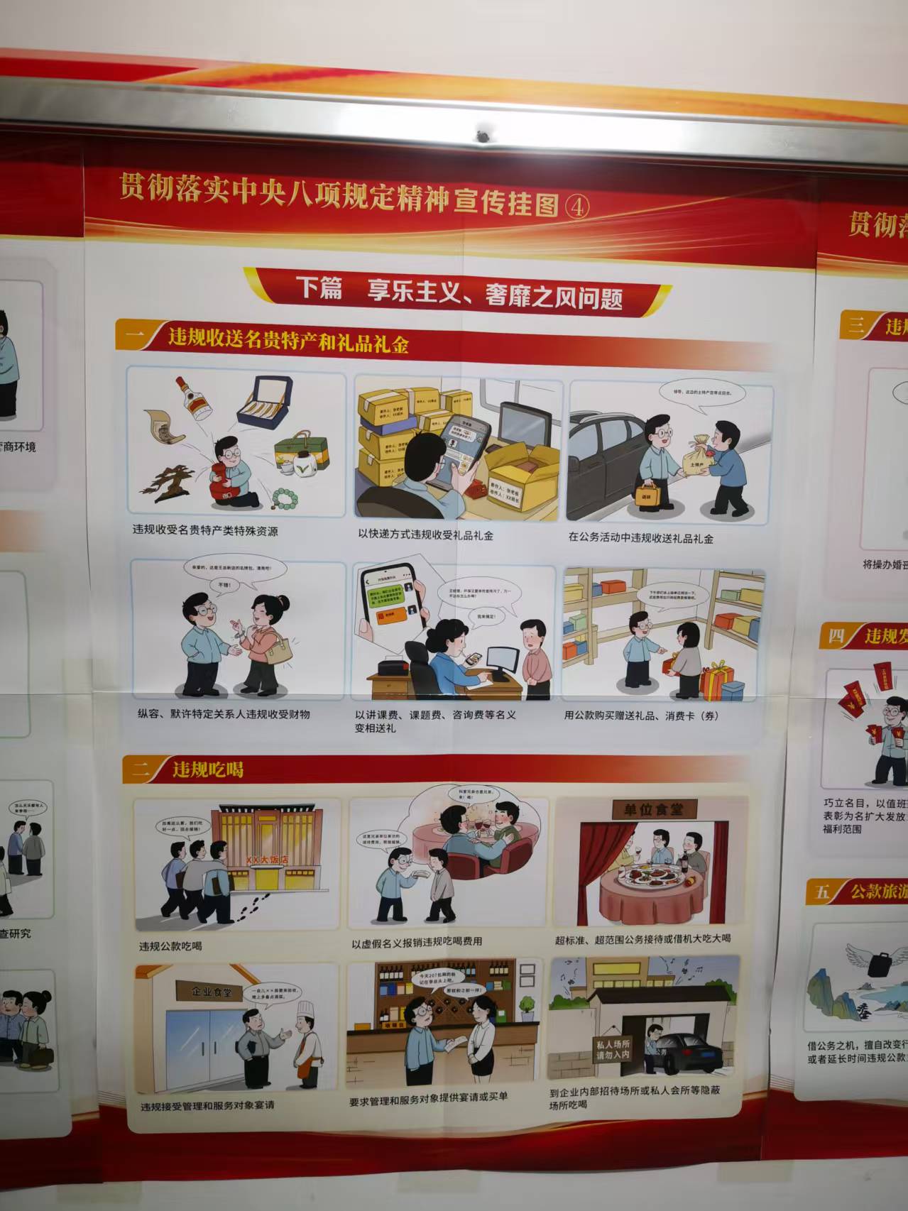 中央八项规定宣传教育海报