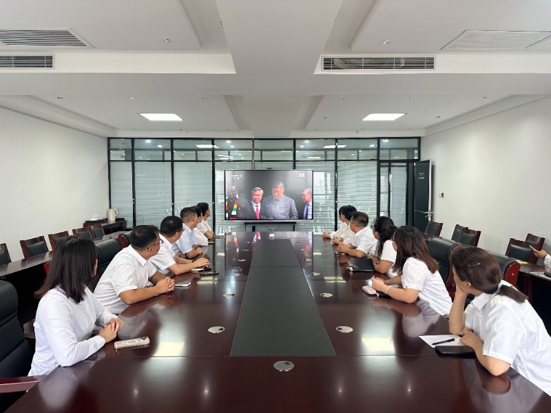 有色驼城党支部组织观看纪念中国人民抗日战争暨反法西斯战争胜利80周年大会