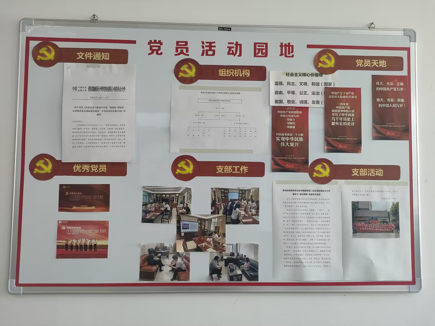 第三党支部阵地建设、活动园地