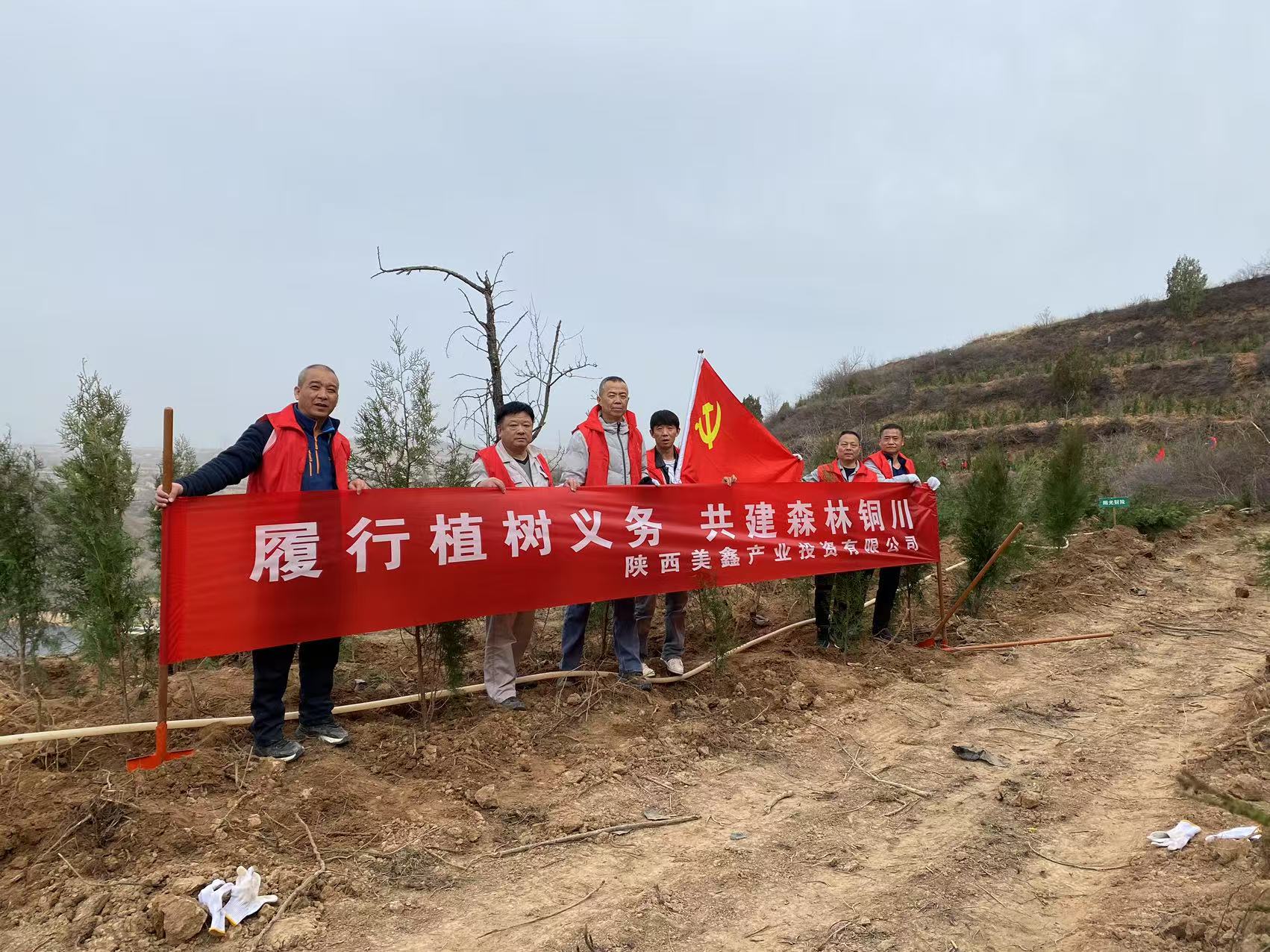 履行义务植树主题党日活动